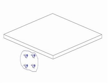 Półka do szafy 3-drzwiowej