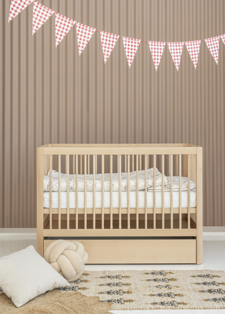 PURE Łóżeczko-tapczanik 120 x 60