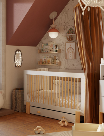 CUBE Łóżeczko-tapczanik 140 x 70